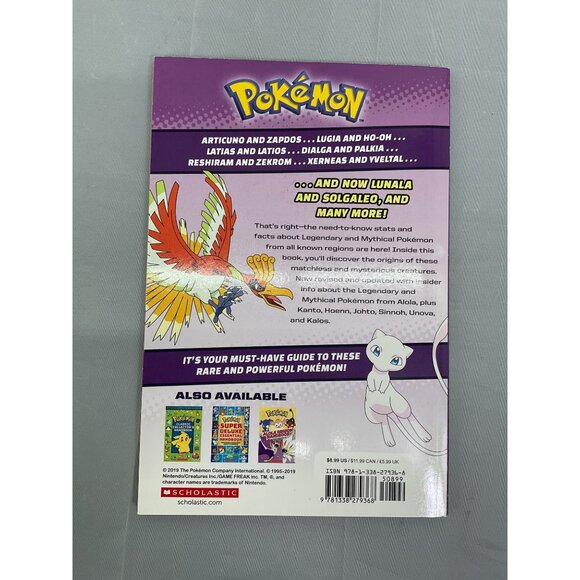 Pokémon Legendary Mythical Guidebook Deluxe Edition Scholastic 2019 With Poster - Picture 2 of 4
